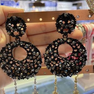 Black earrings